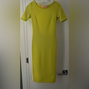 Electric Green Midi Dress - Backless